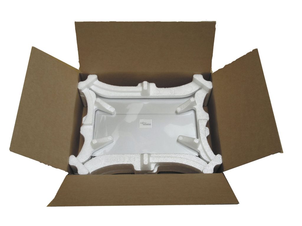 Polystyrene protective packaging / for electronics
